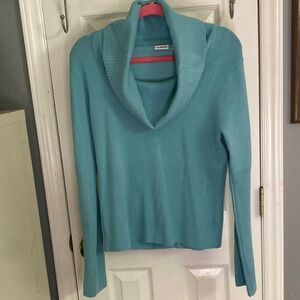 Cato Aqua Cowl Neck Sweater Size L
